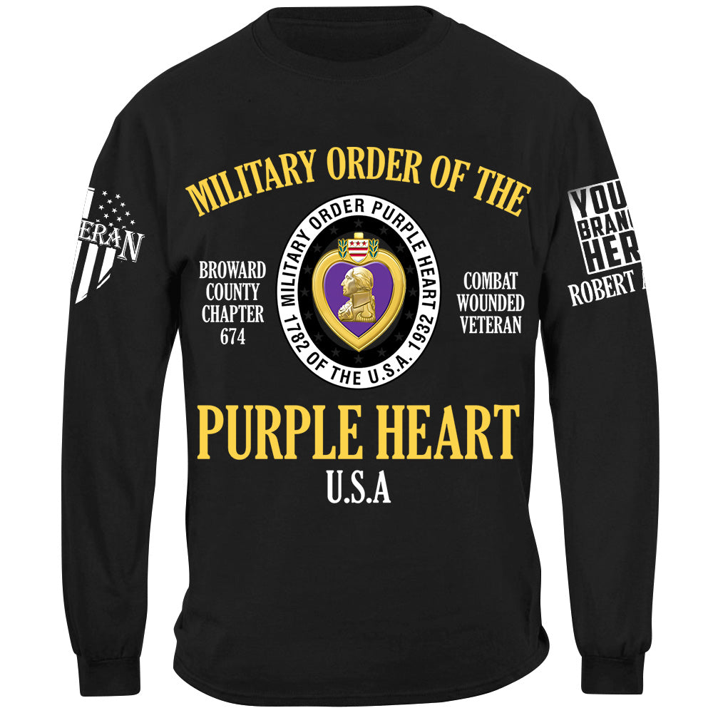 Military Order Of The Purple Heart Custom Shirt For Combat Wounded Veterans H2511
