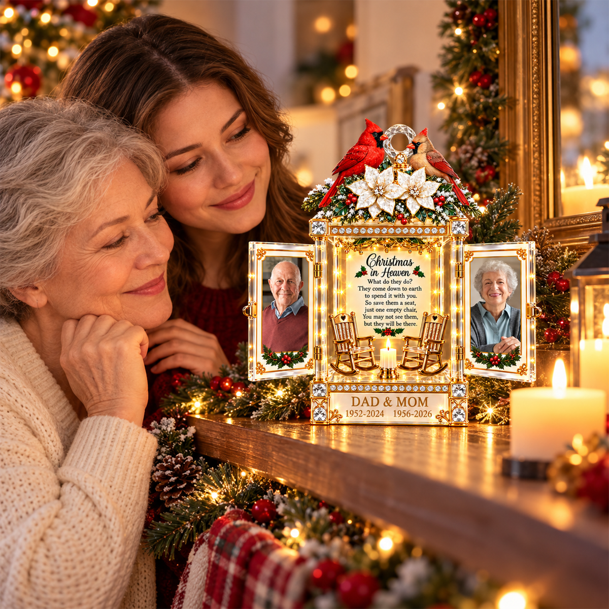 Christmas In Heaven - Personalized Memorial Ornament For Christmas NA04 Hv01