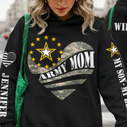 Proud Army Mom Camouflage Heart Custom All Over Print Shirt Hoodie For Proud Military Mom Grandma Aunt Shirt H2511 Trna
