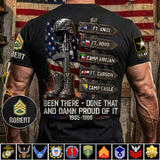 Been There Done That And Damn Proud Of It Personalized Branch, Rank, and Locations Shirt H2511 Trna