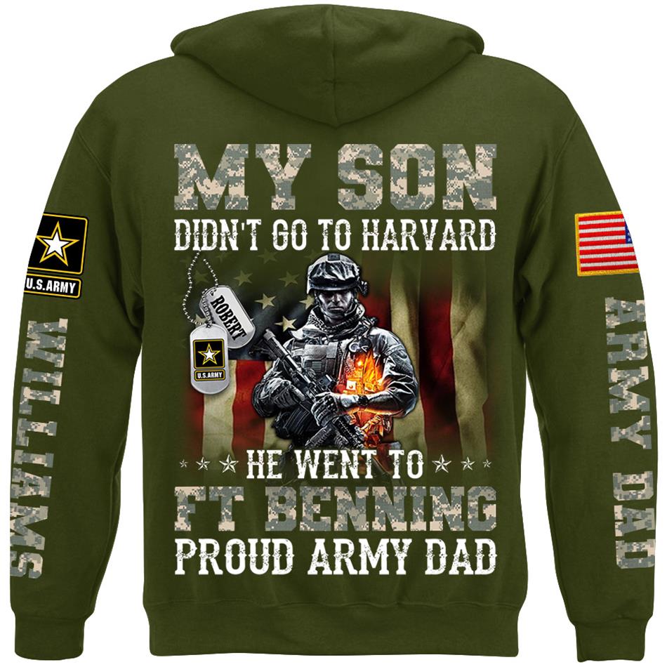 My Son Didn't Go To Harvard He Went To Military Base Proud Military Parents Custom Shirt For Mom Dad Grandparents Proud Shirt H2511