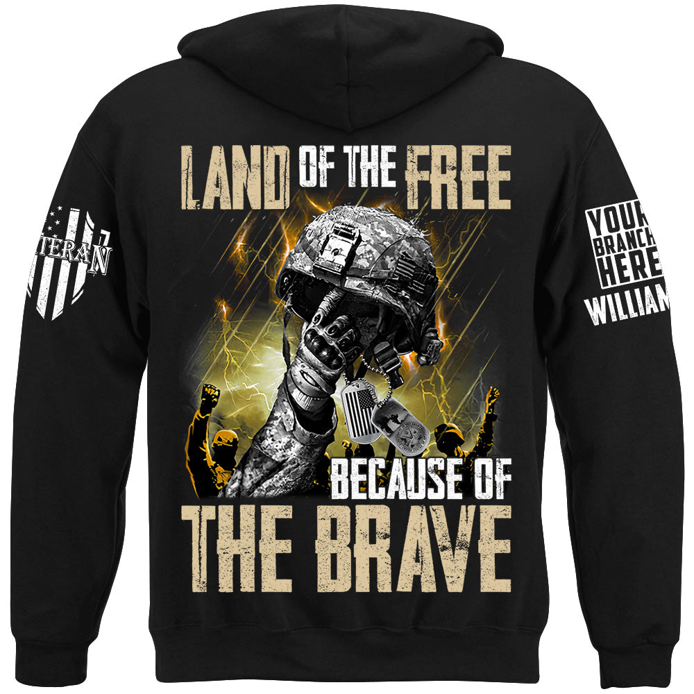 Land Of The Free Because Of The Brave Custom Shirt For Veteran H2511