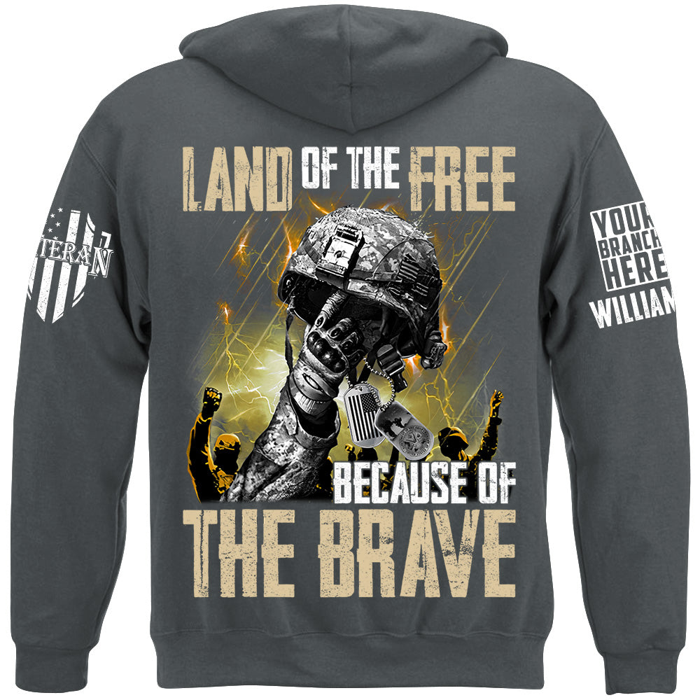 Land Of The Free Because Of The Brave Custom Shirt For Veteran H2511