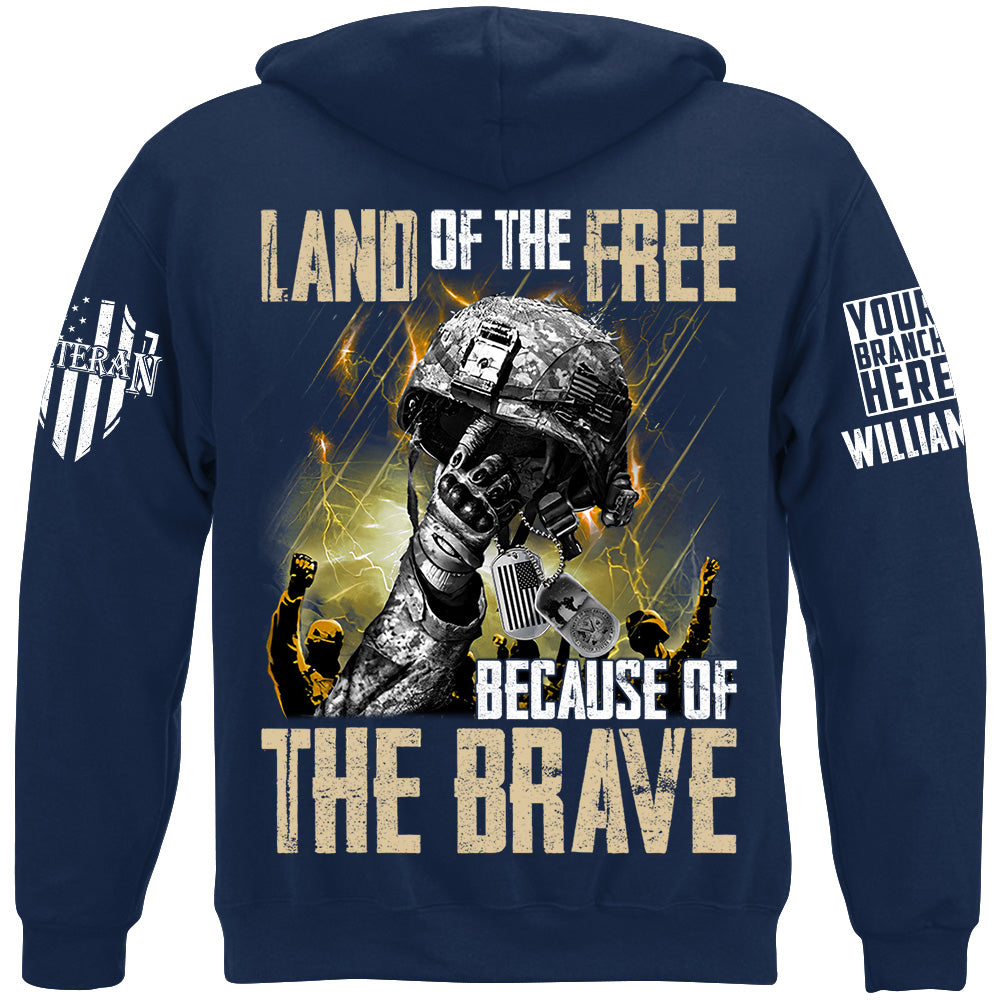 Land Of The Free Because Of The Brave Custom Shirt For Veteran H2511