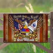 United States Military Custom Division Metal Sign Available To All Military Branches Veteran Gift H2511 Do99