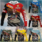 Proudly Served Duty Honor Country Eagle Military Vehicle Personalized All Over Print Shirt For Veterans H2511 Trna