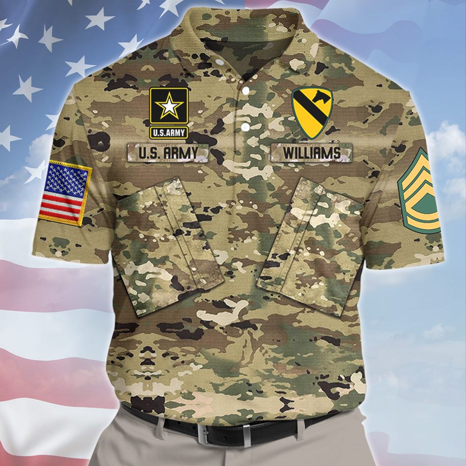 Premium Personalized US Veterans Hawaii Shirt Custom Camouflage Uniform Gift For Veteran Vacation Beach Shirt H2511 Trna