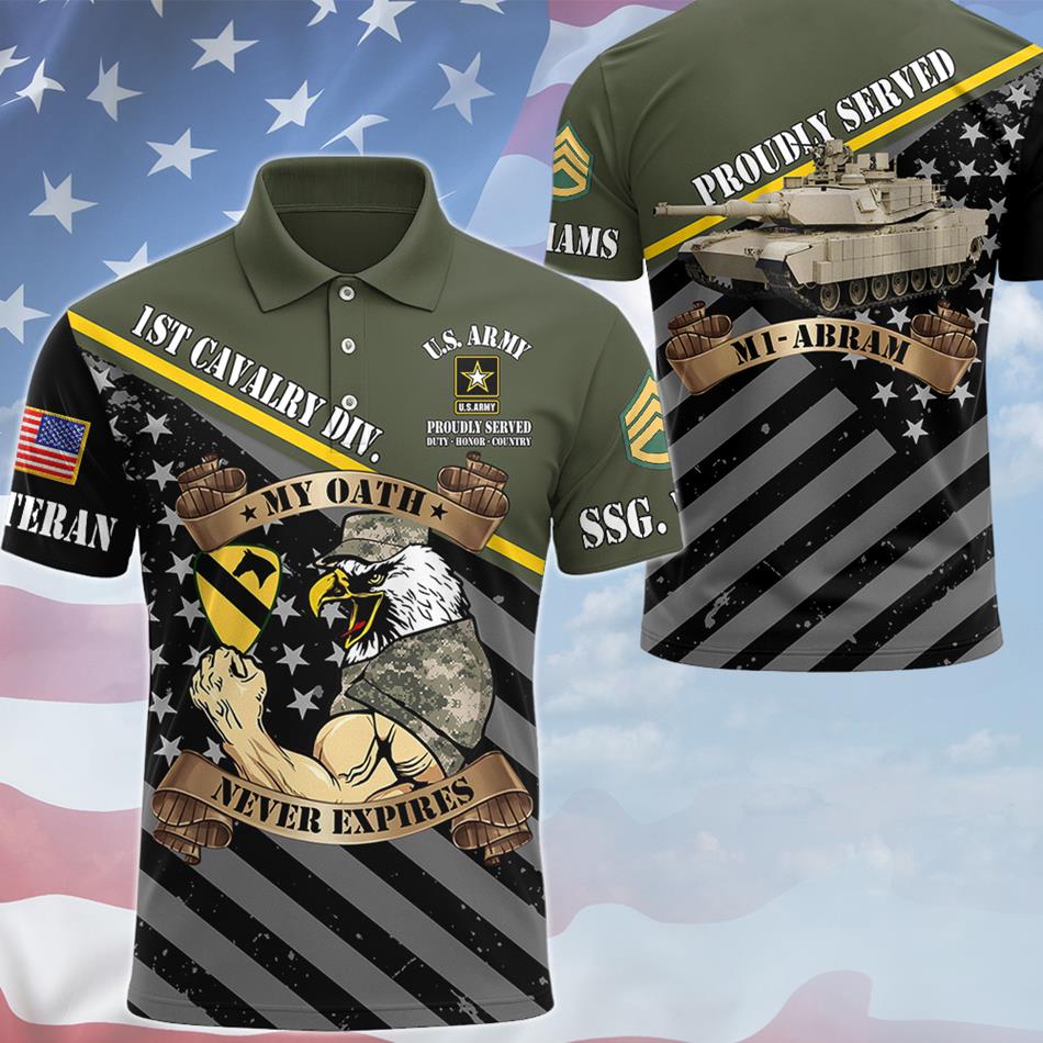 Proudly Served Bald Eagle Soldier Personalized Military Veteran Equipment All Over Print Shirt Custom Vehicle, Aircraft, Naval Vessels Gift For Veteran H2511 Trna