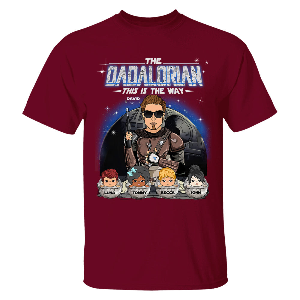 The Dadalorian This Is The Way Custom Shirt For Dad Vr2 - Father's Day Gift