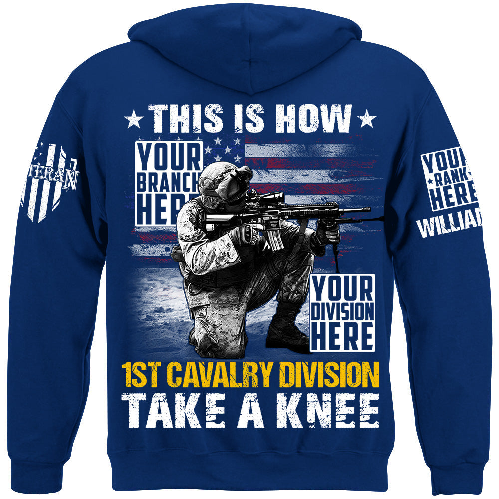 This Is How US Military Veteran Soldier Take A Knee Custom All Branches Shirt For Veteran H2511