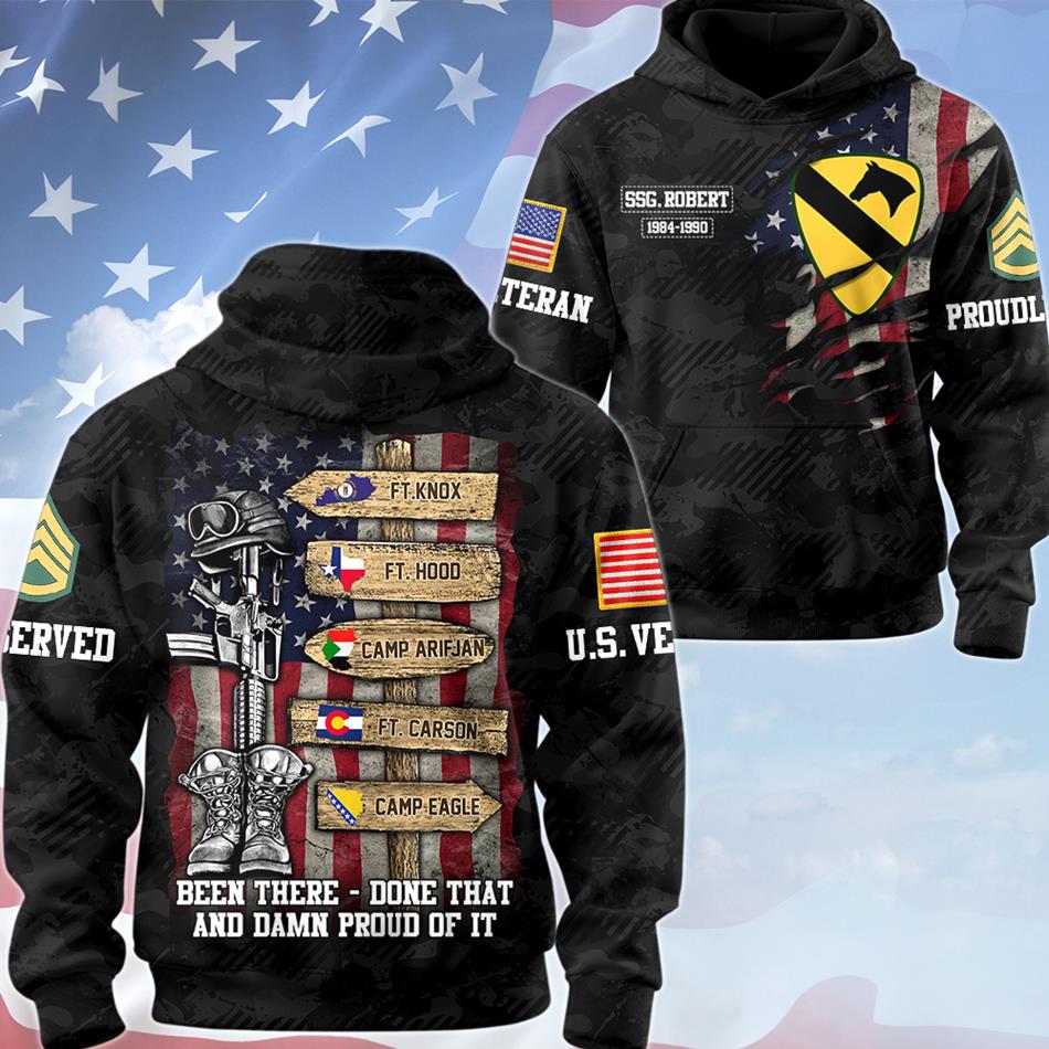 US Veteran World Tour Custom Division Branch Rank Location Personalized All Over Print Shirt For Veteran H2511 Trna