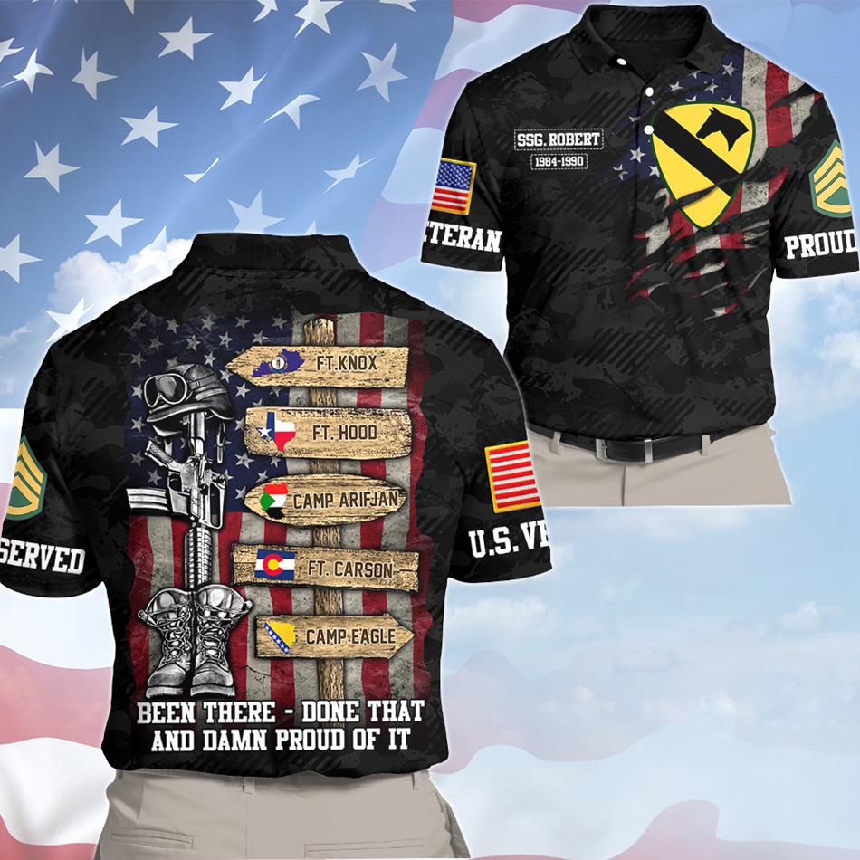 US Veteran World Tour Custom Division Branch Rank Location Personalized All Over Print Shirt For Veteran H2511 Trna