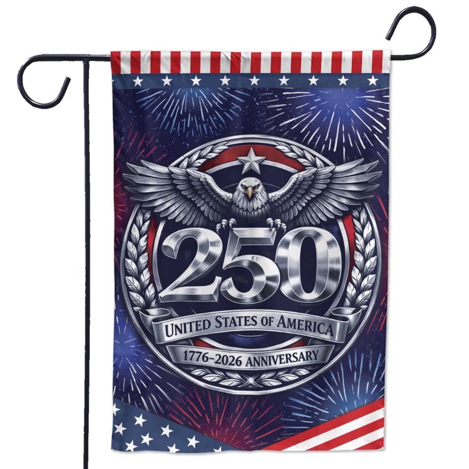 USA 250th Anniversary Of Freedom 1776-2026 250th Anniversary Semiquincentennial House Flag Vr2 H2511 Trna