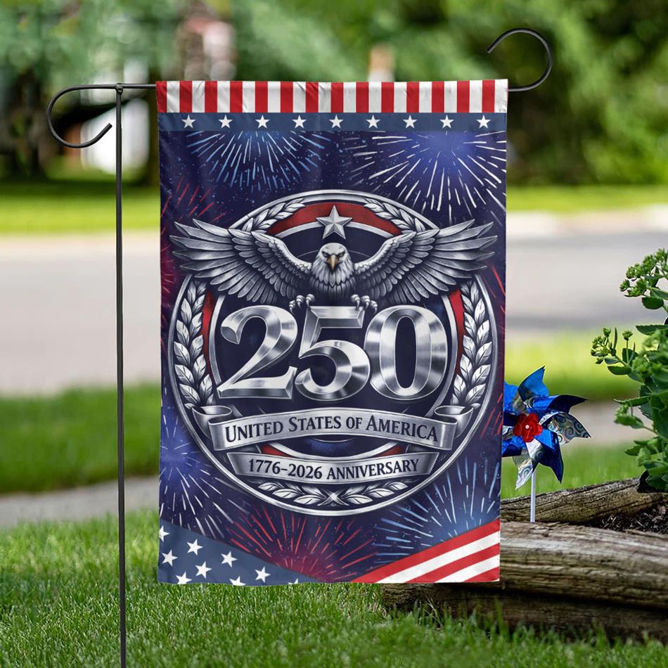 USA 250th Anniversary Of Freedom 1776-2026 250th Anniversary Semiquincentennial House Flag Vr2 H2511 Trna