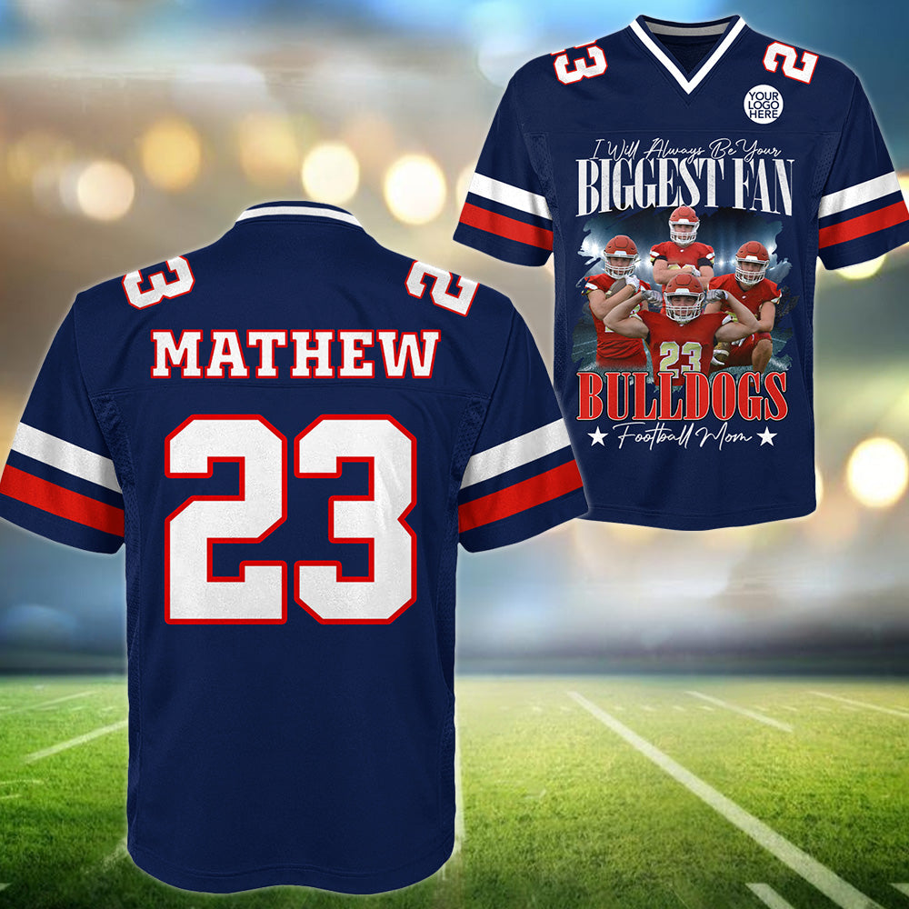 Custom Photo Football Game Day Football Jersey, Custom Team Name, Gift For Football Lovers, Gift For Football Player MI209 T24