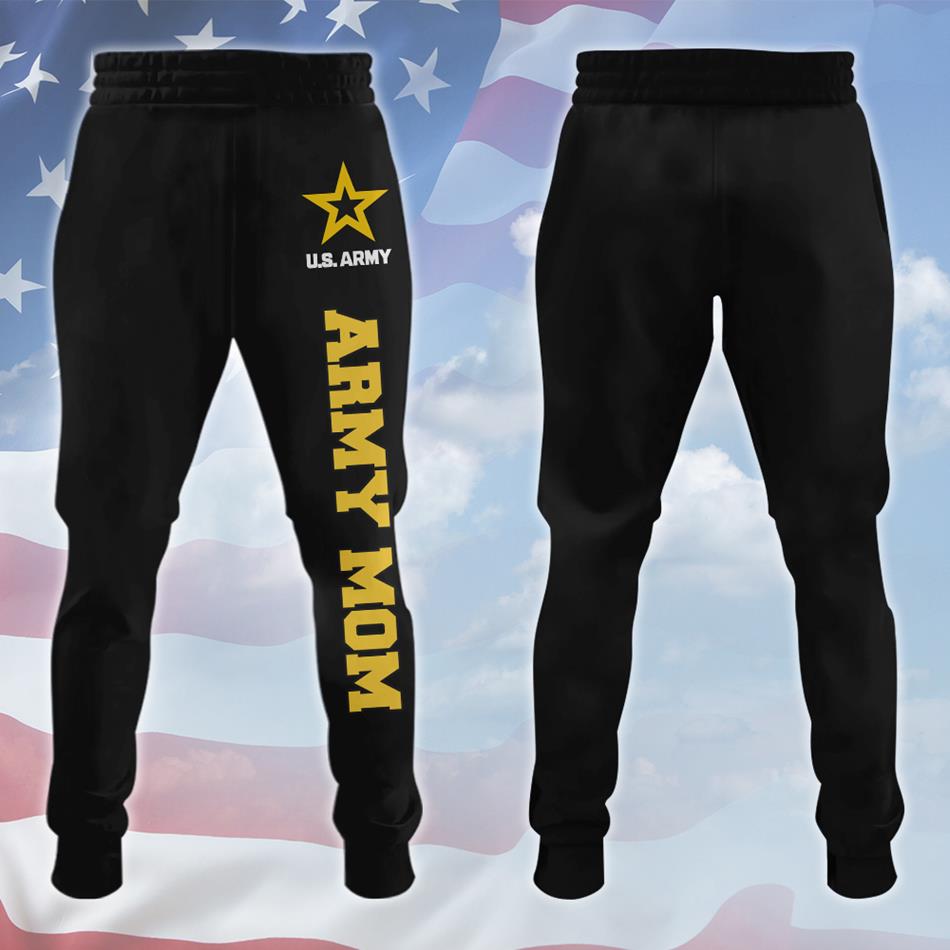 Proud Mom Of A US Soldier Custom All Over Print Shirt Pant Hoodie Gift For US Military Mom Dad Graduation Day Proud Shirt H2511 Trna