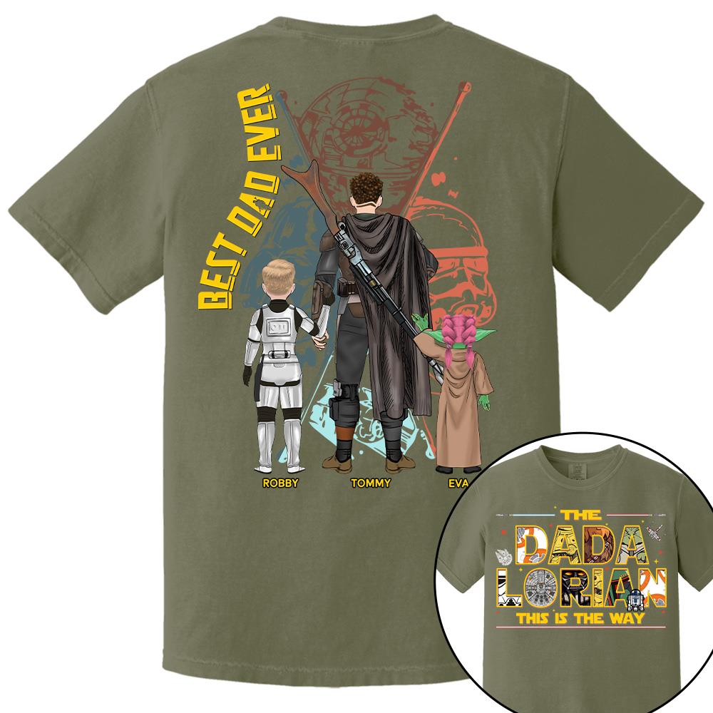 The Dadalorian This Is The Way - Personalized Shirt Custom Nickname With Kids Gift For Dad 2026 T1807 Hv01