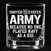 US Army Because No One Played Other Branch As A Kid Custom Glasses For Military Soldier Veteran H2511