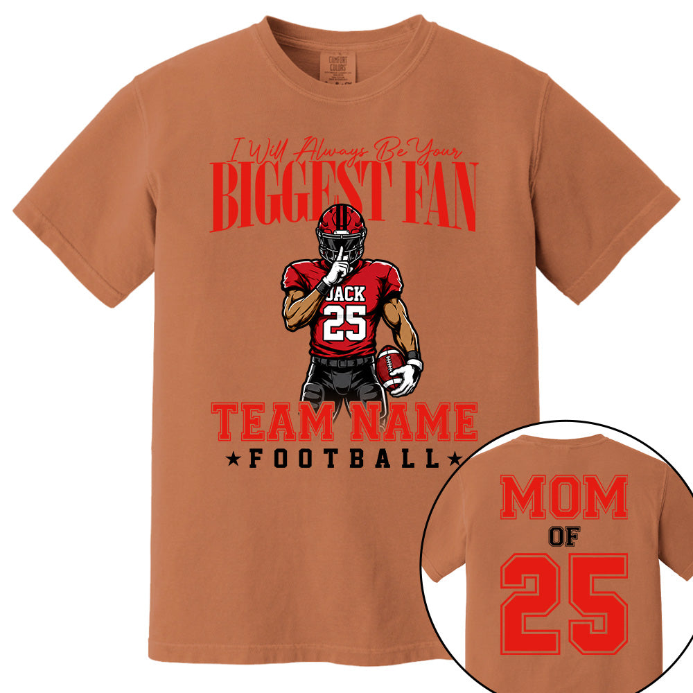 My Heart Is On That Filed Custom Football Mom Shirt L0411 VH01