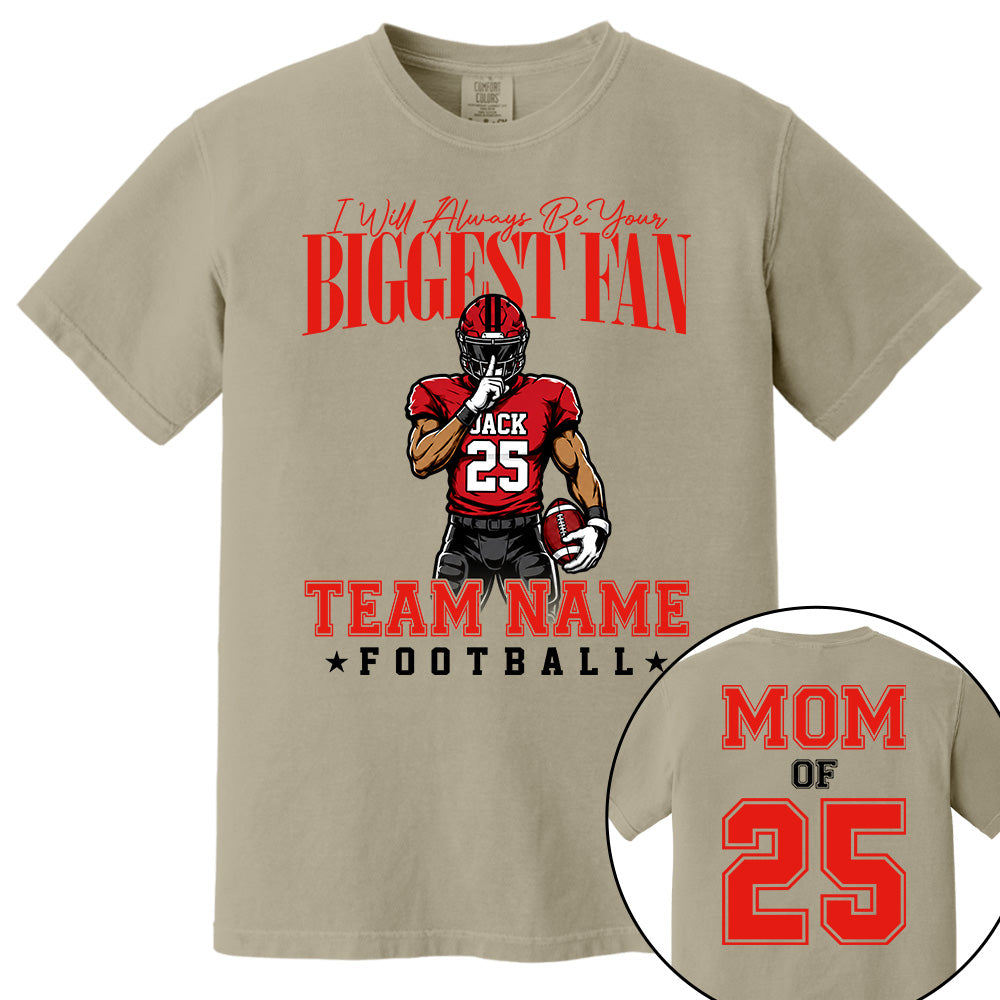 My Heart Is On That Filed Custom Football Mom Shirt L0411 VH01