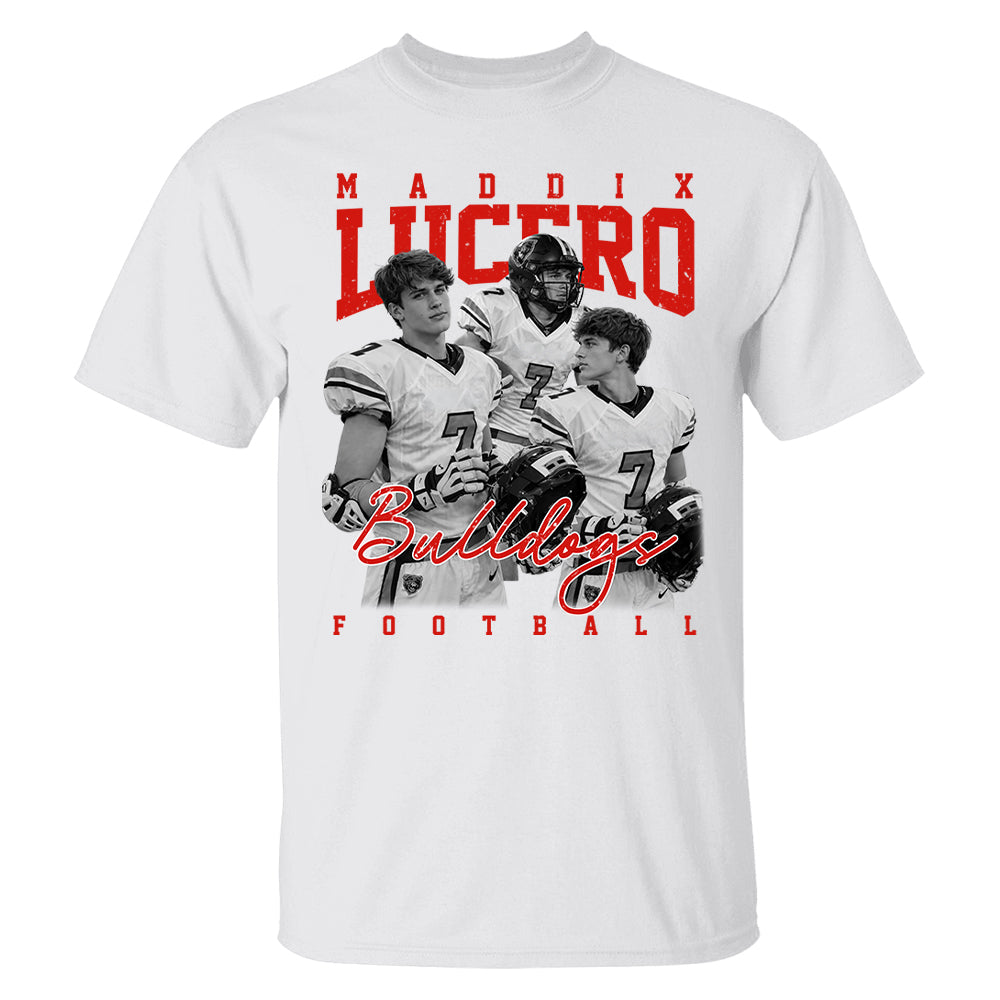 Personalized Washed Tee Retro Bootleg Shirt For Football Players NA04 T24