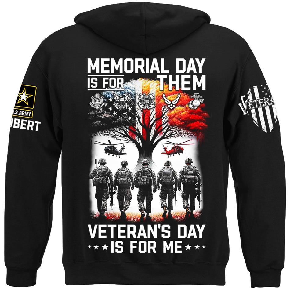 Retro Memorial Day Is For Them Veteran's Day Is For Me Custom Shirt For Veteran Memorial Day Shirt H2511 Trna