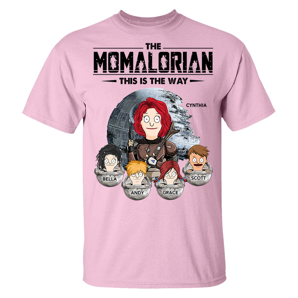 The Momalorian This Is The Way - Personalized Shirt For Mom Pt99