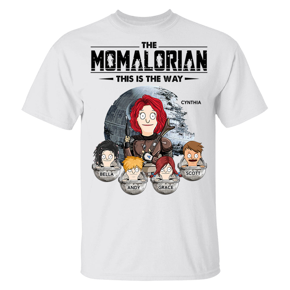The Momalorian This Is The Way - Personalized Shirt For Mom Pt99