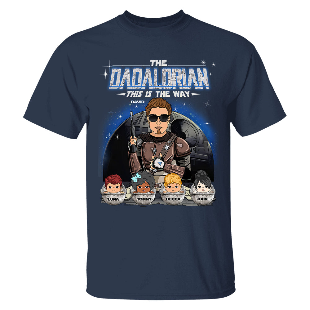 The Dadalorian This Is The Way Custom Shirt For Dad Vr2 - Father's Day Gift
