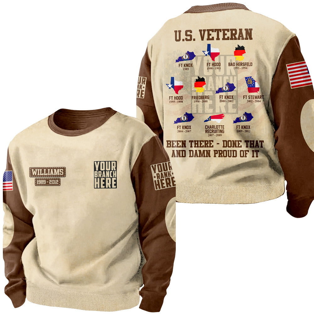 Vintage Shirt Been There Done That And Damn Proud Of It Personalized All Over Print Shirt For Veteran H2511