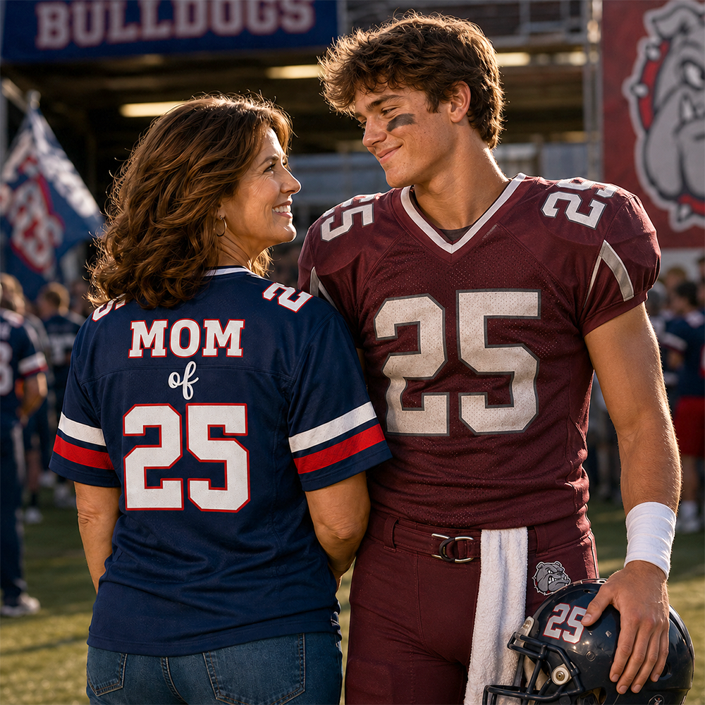 Personalized Football Game Day Football Jersey Custom Photo, Custom Team Name, Gift For Football Lovers, Gift For Football Player MI209 Hv01