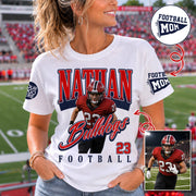 Personalized Football Mom Shirt Gift For Sport Family L0411 T24