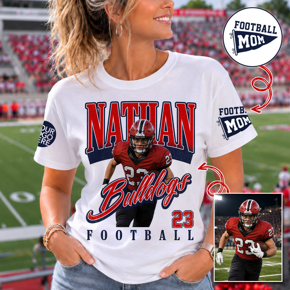 Personalized Football Mom Shirt Gift For Sport Family L0411 T24