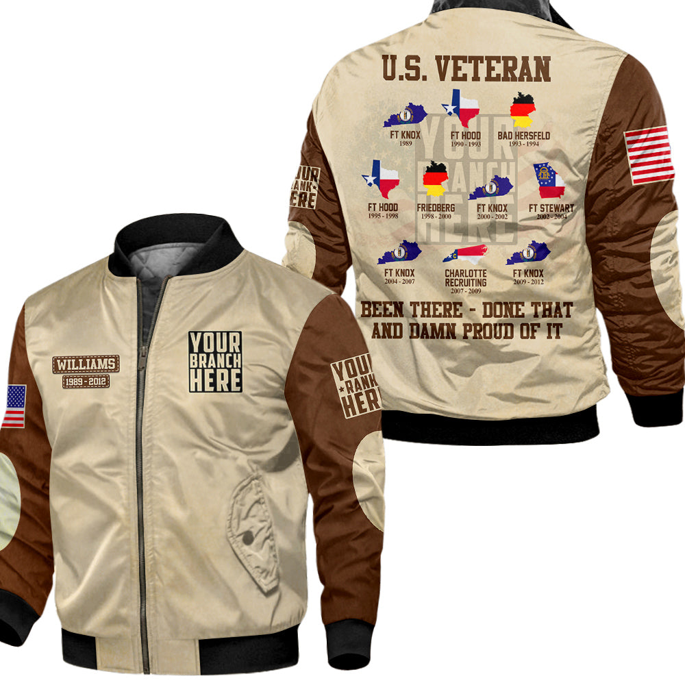 Vintage Shirt Been There Done That And Damn Proud Of It Personalized All Over Print Shirt For Veteran H2511