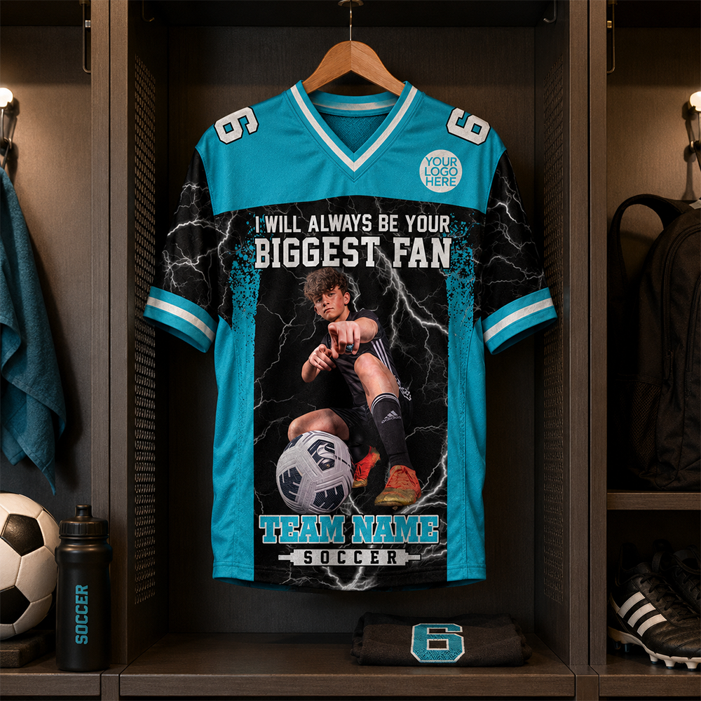 Custom Photo Soccer Mom Shirt Gift For Soccer Mama, Fall Soccer Season Shirt L0411 Hv01