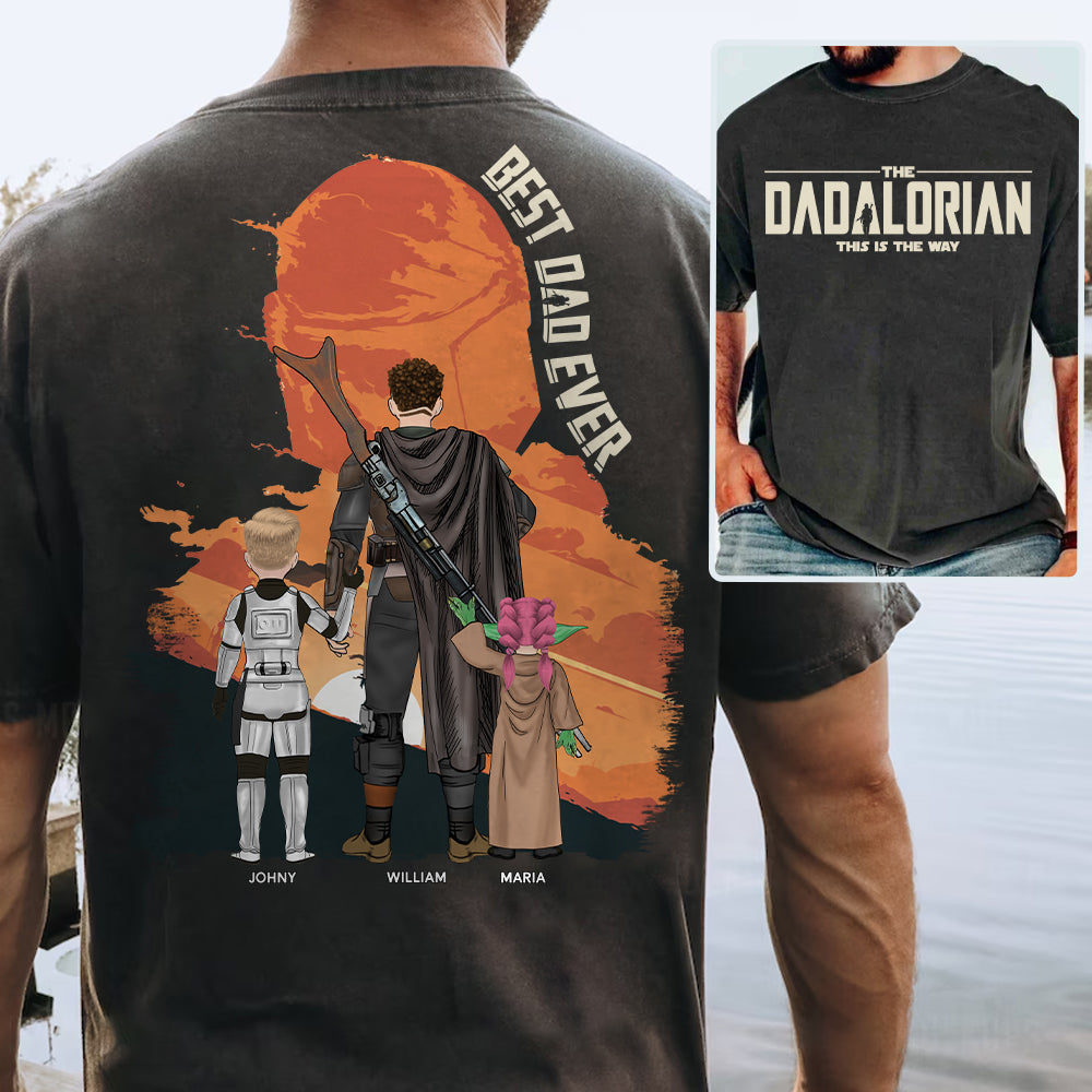 Personalized Dadalorian Shirt - Best Dad Ever Gift - Custom Father's Day Present