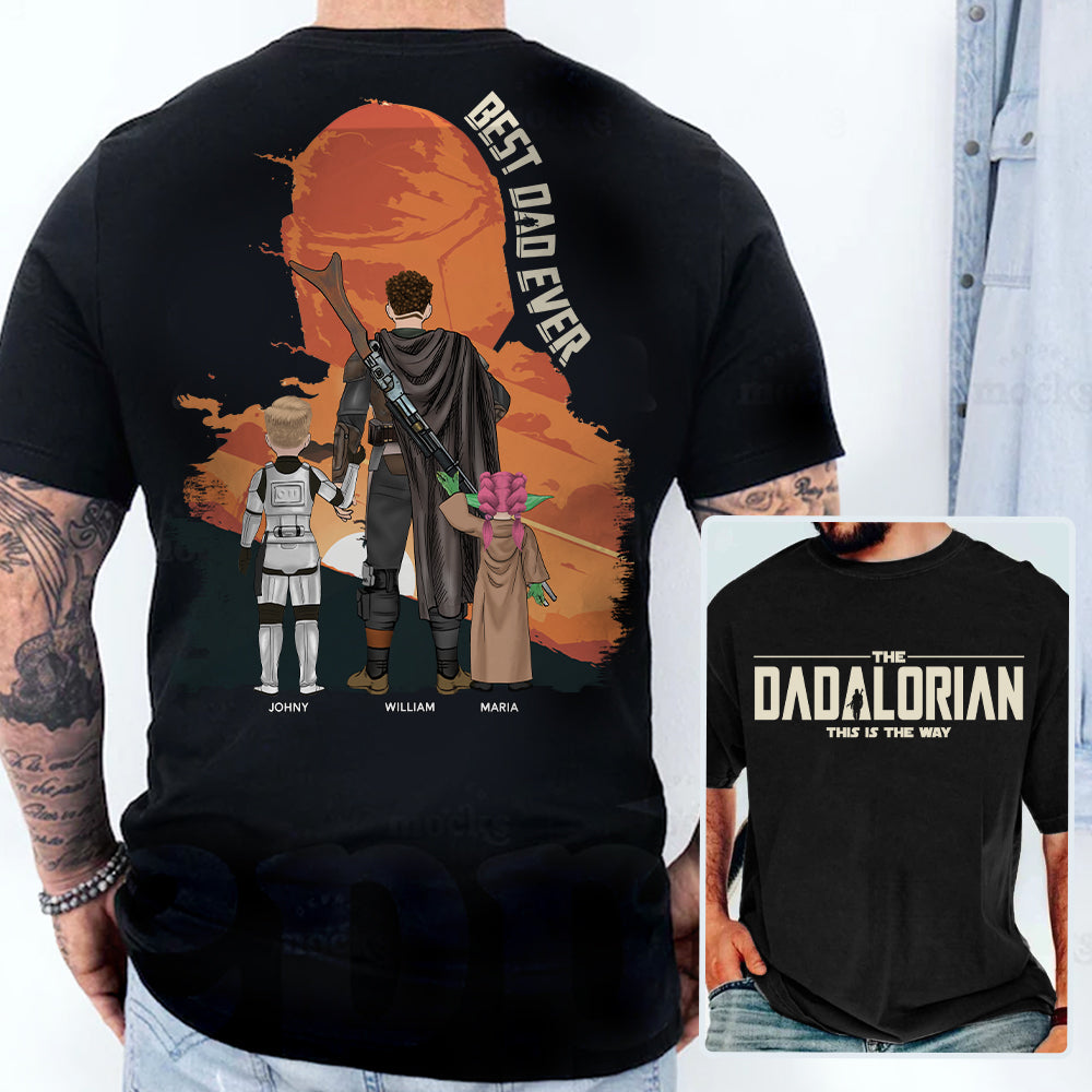 Personalized Dadalorian Shirt - Best Dad Ever Gift - Custom Father's Day Present