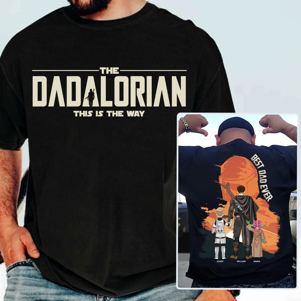 Personalized Dadalorian Shirt - Best Dad Ever Gift - Custom Father's Day Present