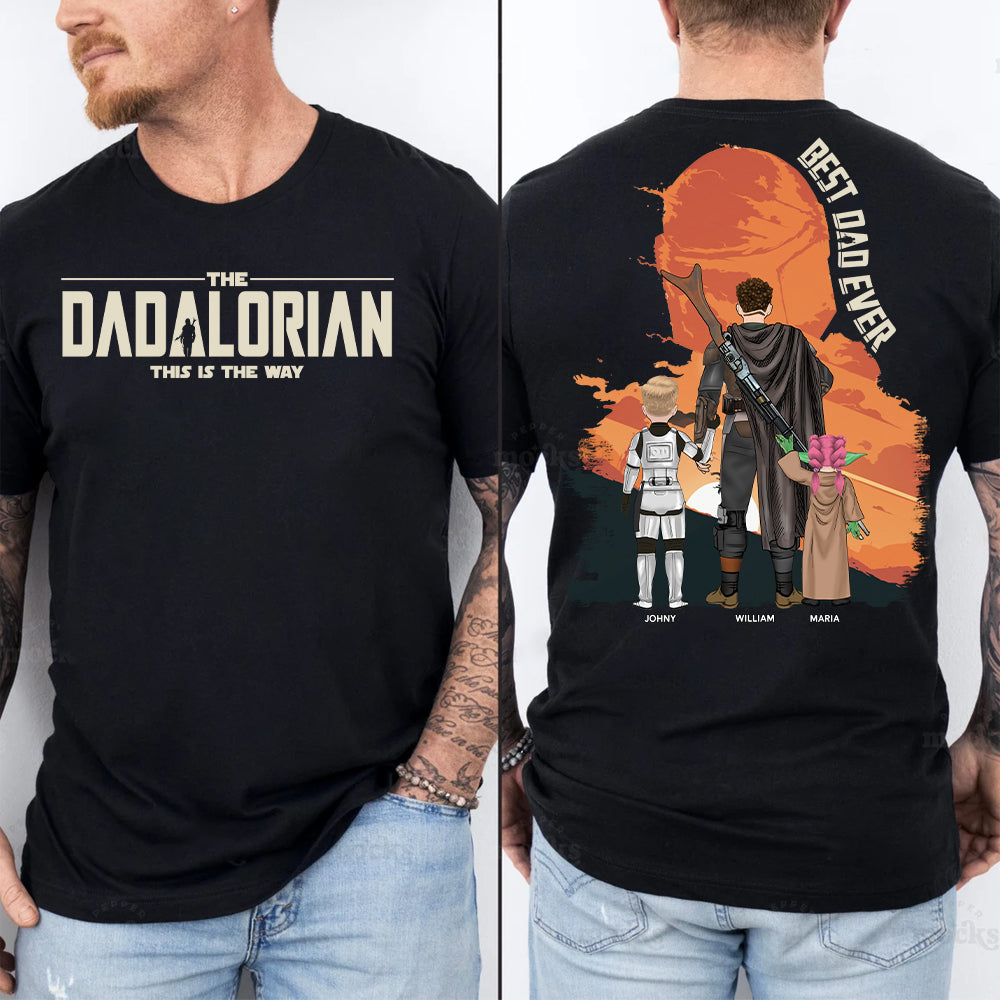 Personalized Dadalorian Shirt - Best Dad Ever Gift - Custom Father's Day Present