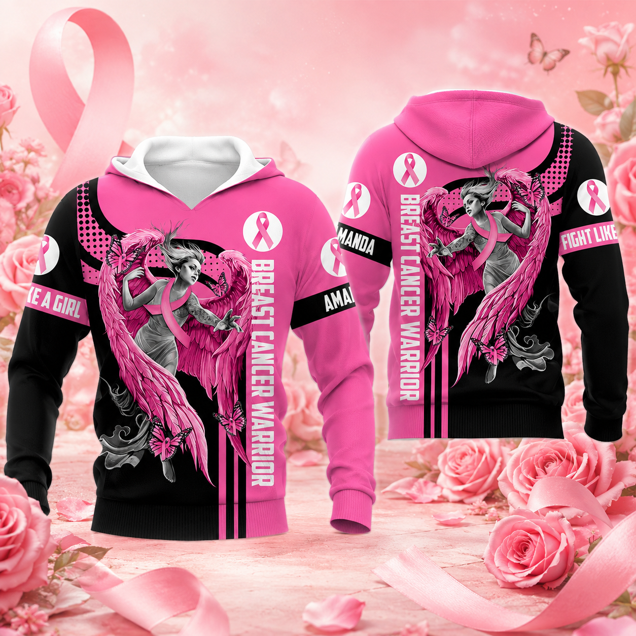 Breast Cancer Survivor Custom All Over Print Shirt For Cancer Survivor Warrior Breast Cancer Awareness Shirt H2511