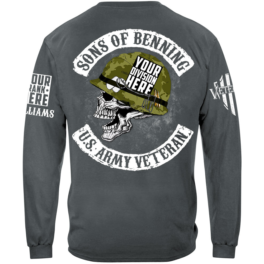 Sons Of Military Base US Veteran Custom Division Logo Shirt For Veteran H2511