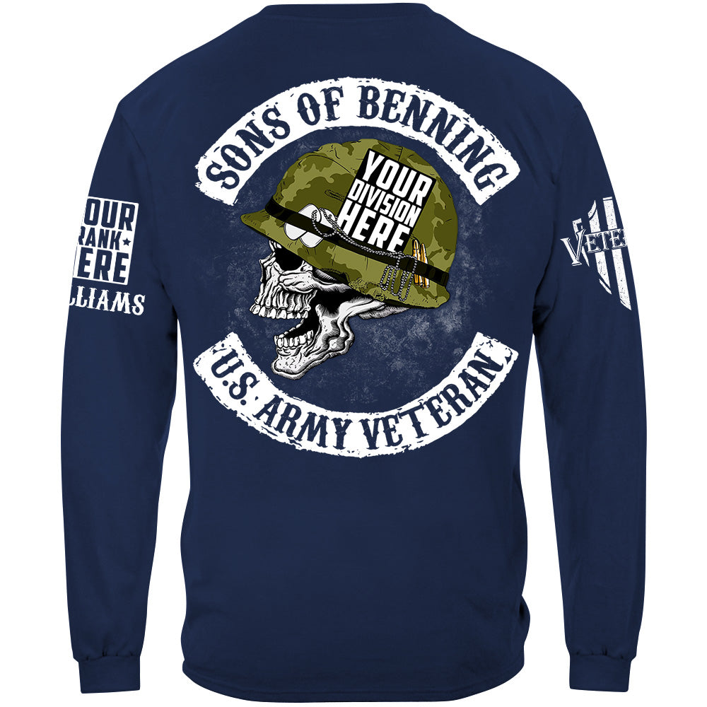 Sons Of Military Base US Veteran Custom Division Logo Shirt For Veteran H2511