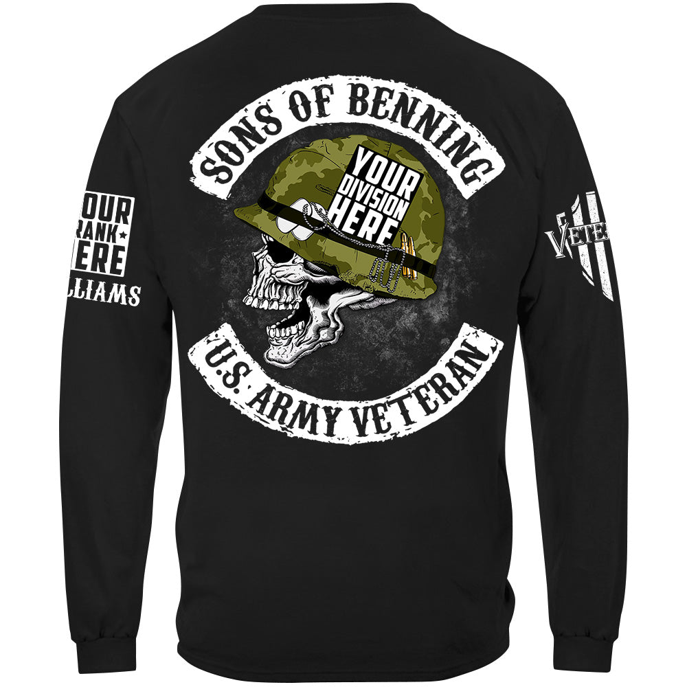 Sons Of Military Base US Veteran Custom Division Logo Shirt For Veteran H2511