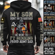 My Son Didn't Go To Harvard He Went To Military Base Proud Military Parents Custom Shirt For Mom Dad Grandparents Proud Shirt H2511