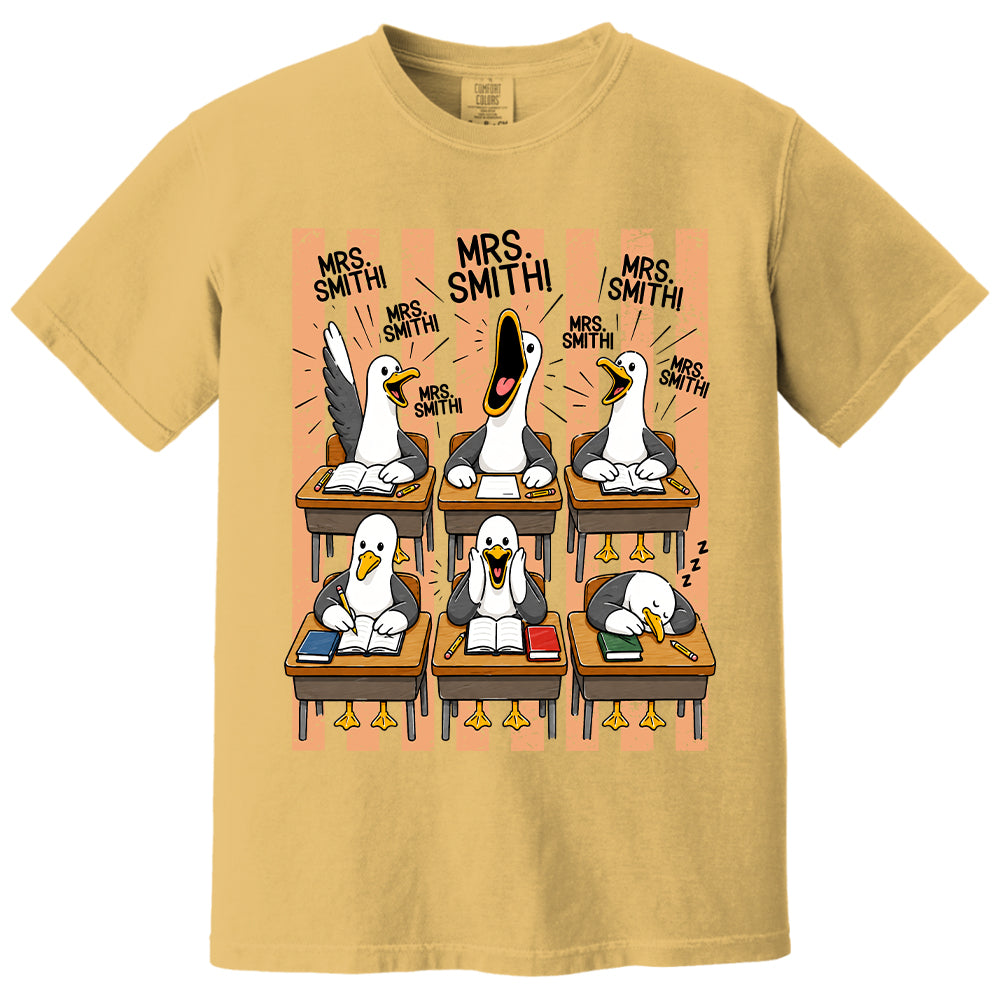 Mrs. Teacher My Class of Seagulls T-shirt For Teachers T24