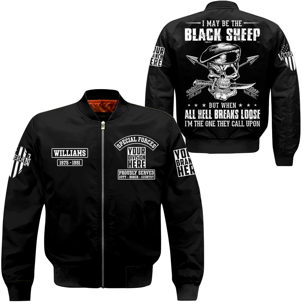 I May Be The Black Sheep Personalized All Over Print Shirt For Veteran   Design Tshirt H2511