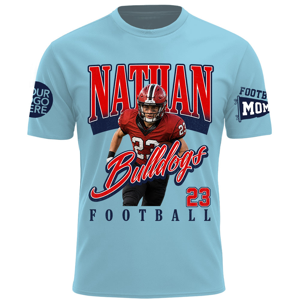 Personalized Football Mom Shirt Gift For Sport Family L0411 T24