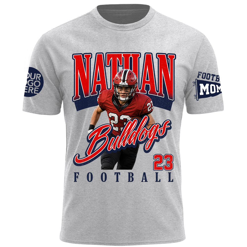 Personalized Football Mom Shirt Gift For Sport Family L0411 T24