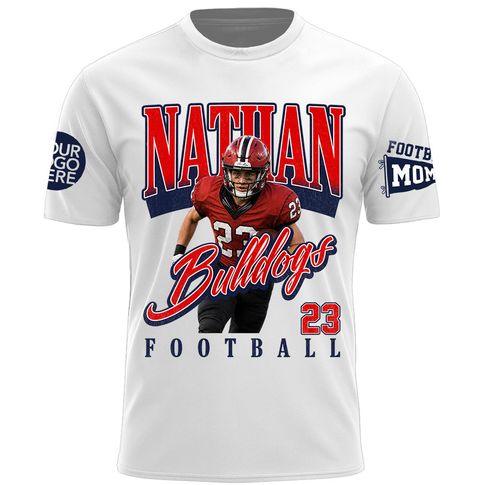 Personalized Football Mom Shirt Gift For Sport Family L0411 T24