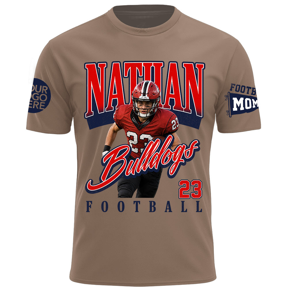 Personalized Football Mom Shirt Gift For Sport Family L0411 T24